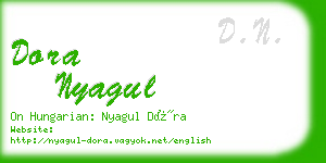 dora nyagul business card